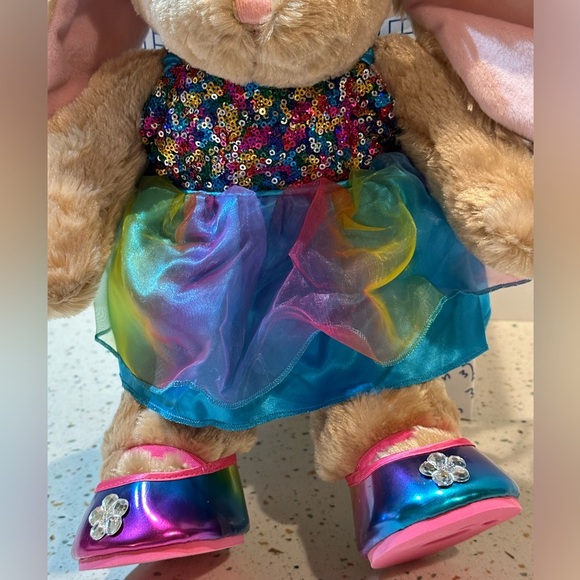 Build-A-Bear Rainbow Sequin Dress, Shoes & Headband‎ Outfit & Bunny NOT Included - Picture 6 of 13